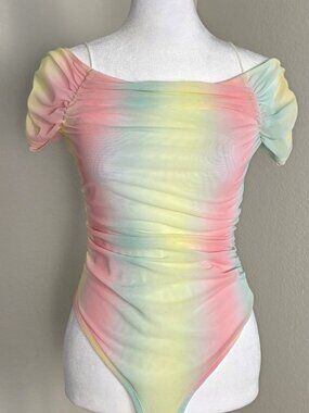 Olive Tree Bodysuit | Pastel Rainbow | Small
